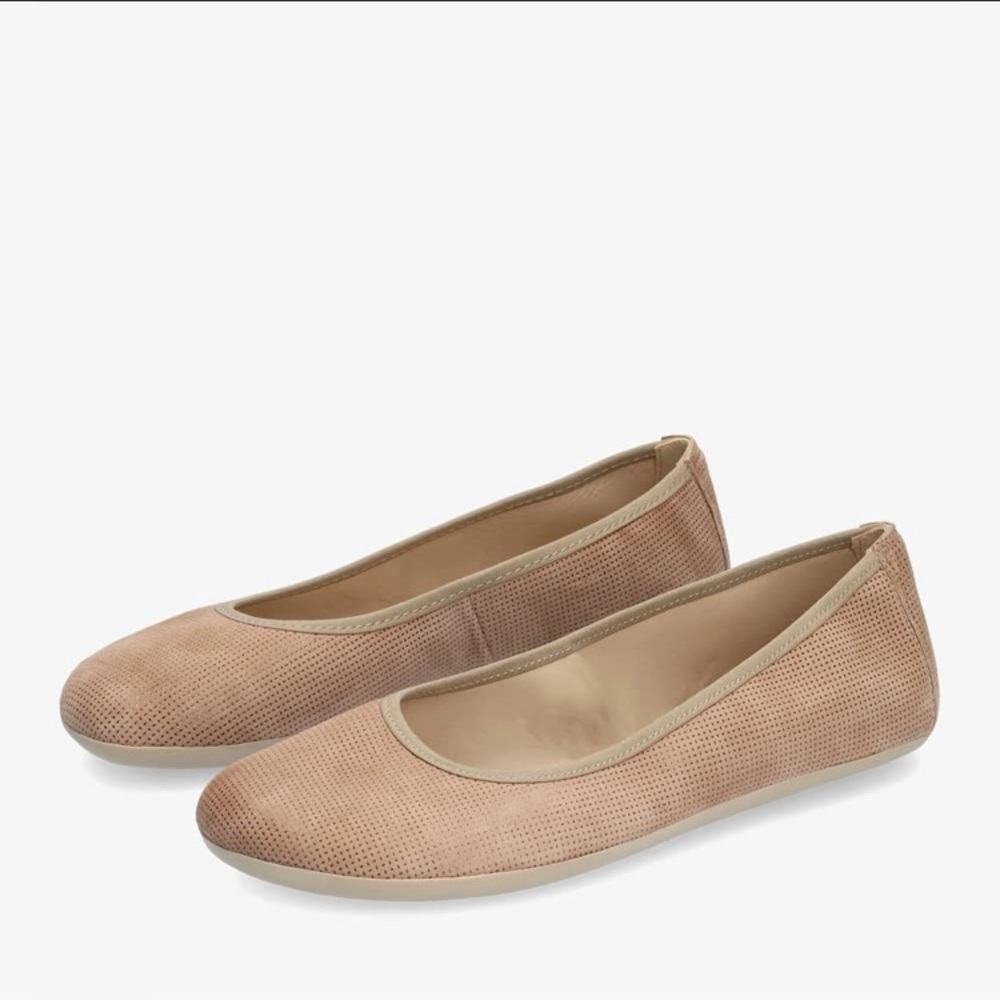 Groundies Lily Ballet Flats Tan barefoot zero drop 39 (8)
